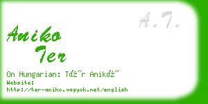 aniko ter business card